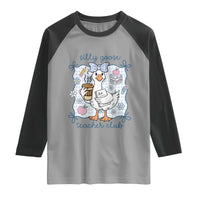 Silly Goose Teacher Club Raglan Shirt Funny Back to School First Day