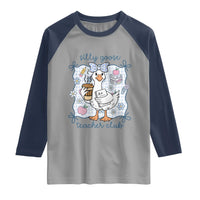 Silly Goose Teacher Club Raglan Shirt Funny Back to School First Day