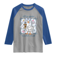 Silly Goose Teacher Club Raglan Shirt Funny Back to School First Day