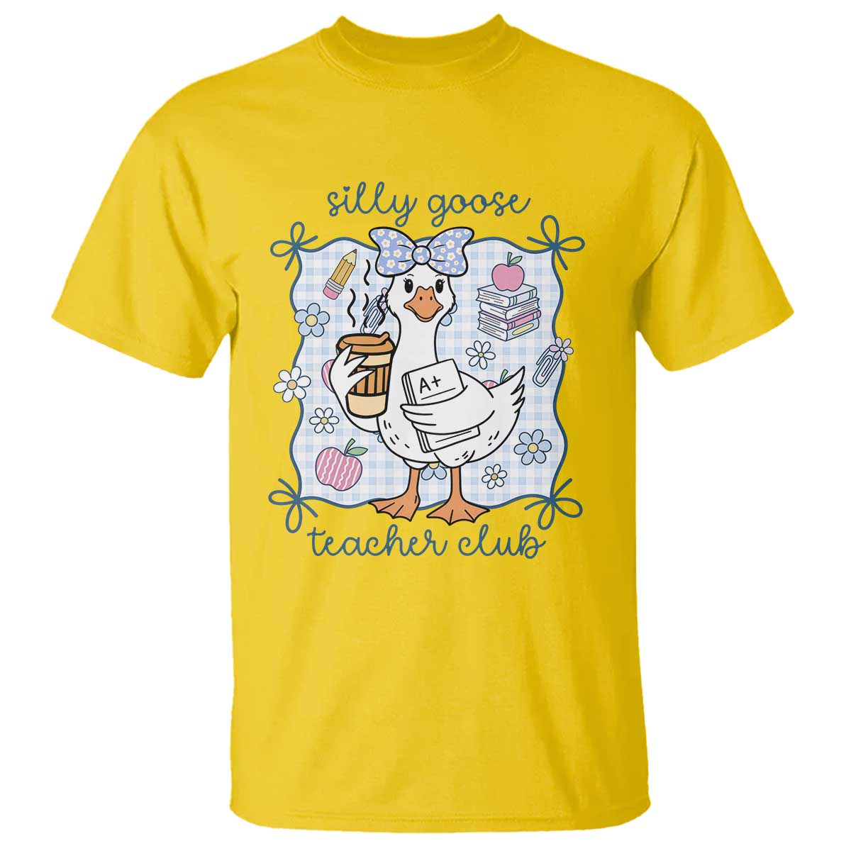 Silly Goose Teacher Club T Shirt Funny Back to School First Day
