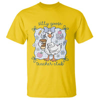Silly Goose Teacher Club T Shirt Funny Back to School First Day