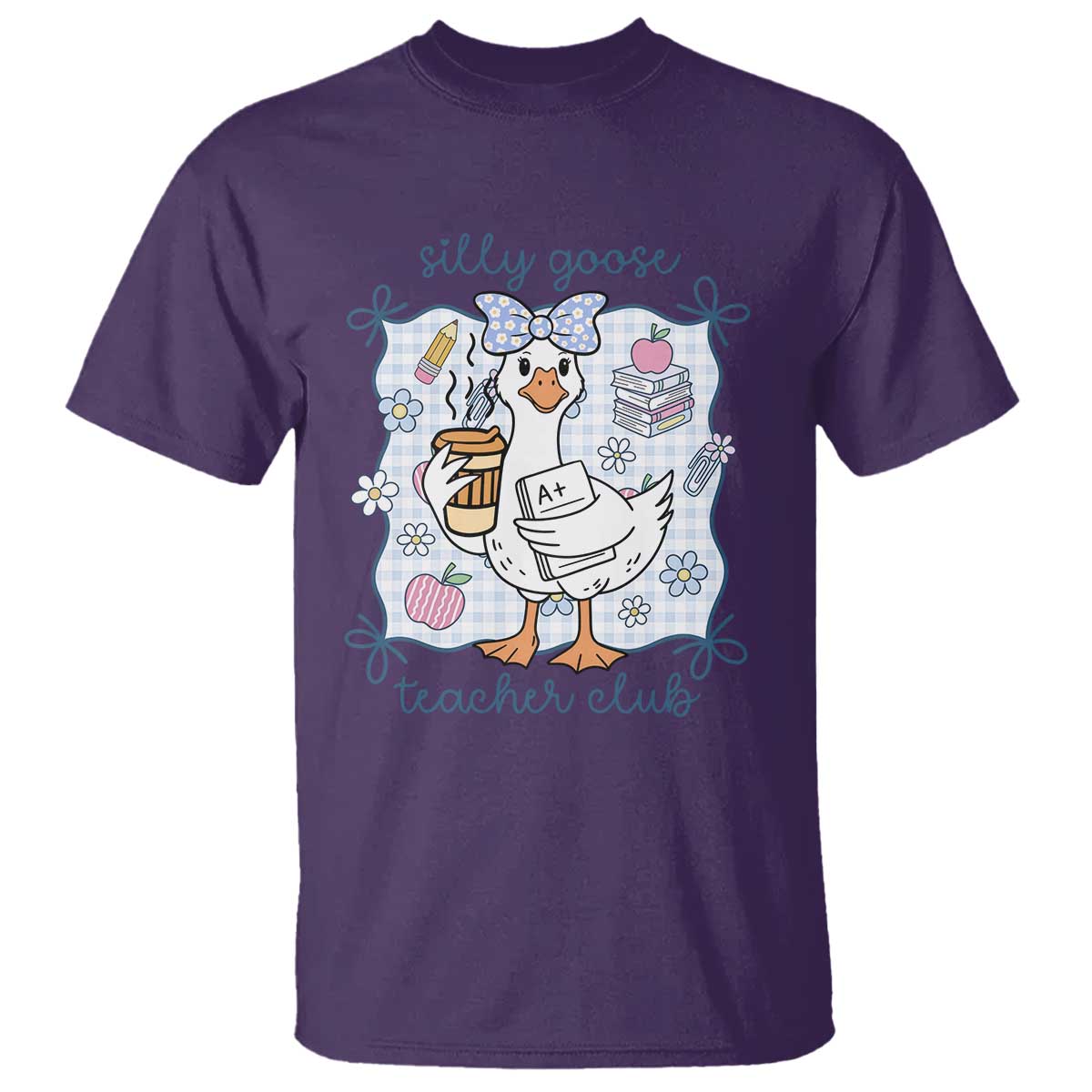Silly Goose Teacher Club T Shirt Funny Back to School First Day