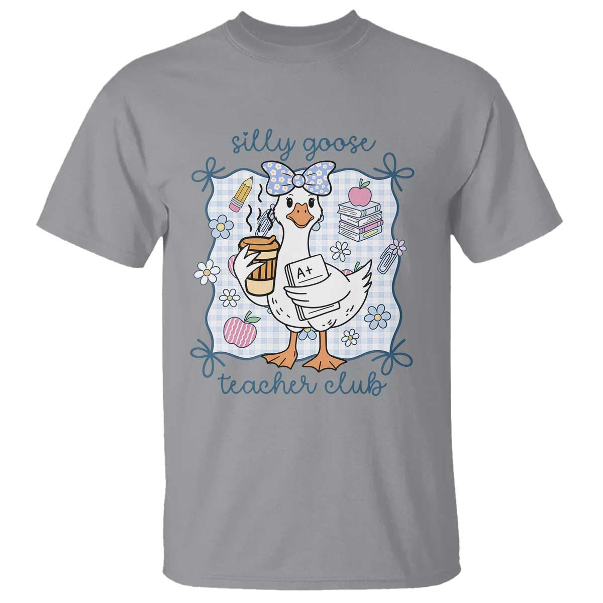 Silly Goose Teacher Club T Shirt Funny Back to School First Day