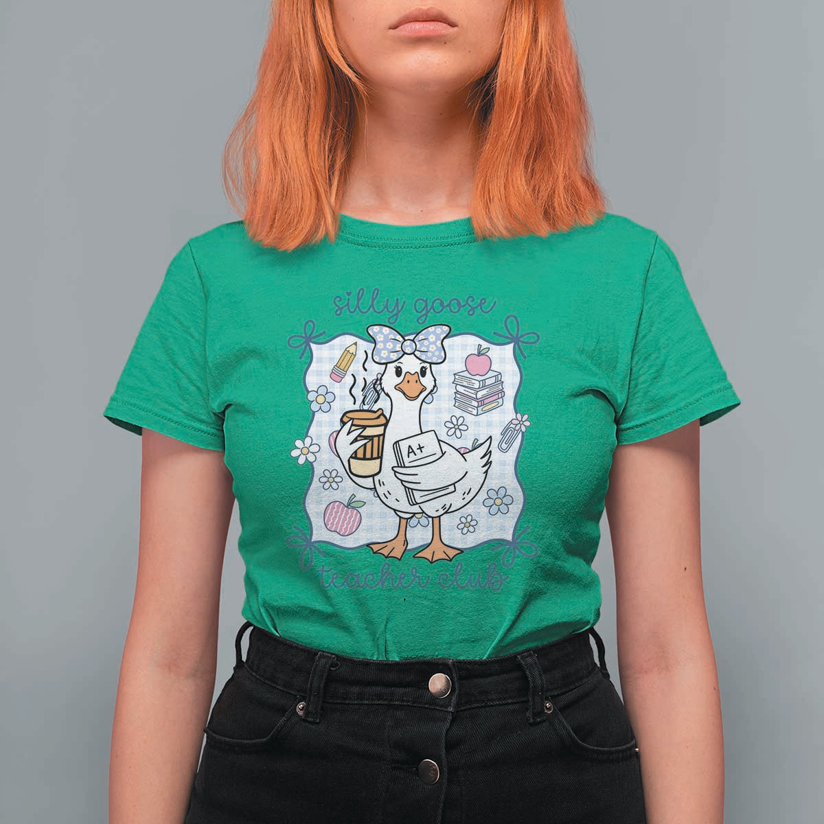 Silly Goose Teacher Club T Shirt For Women Funny Back to School First Day
