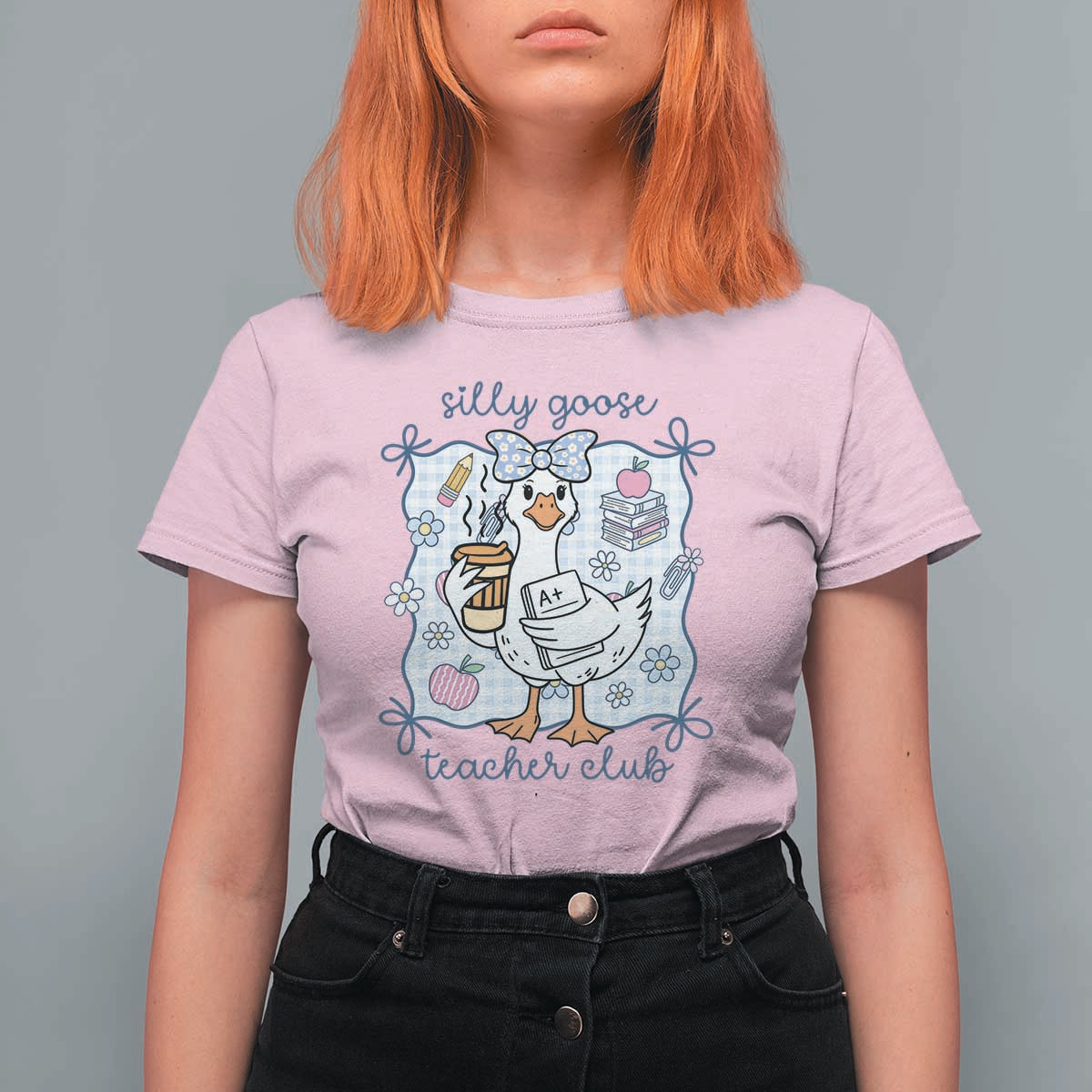 Silly Goose Teacher Club T Shirt For Women Funny Back to School First Day