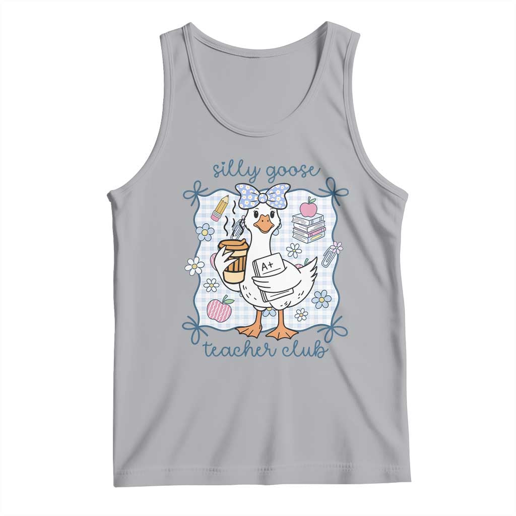 Silly Goose Teacher Club Tank Top Funny Back to School First Day
