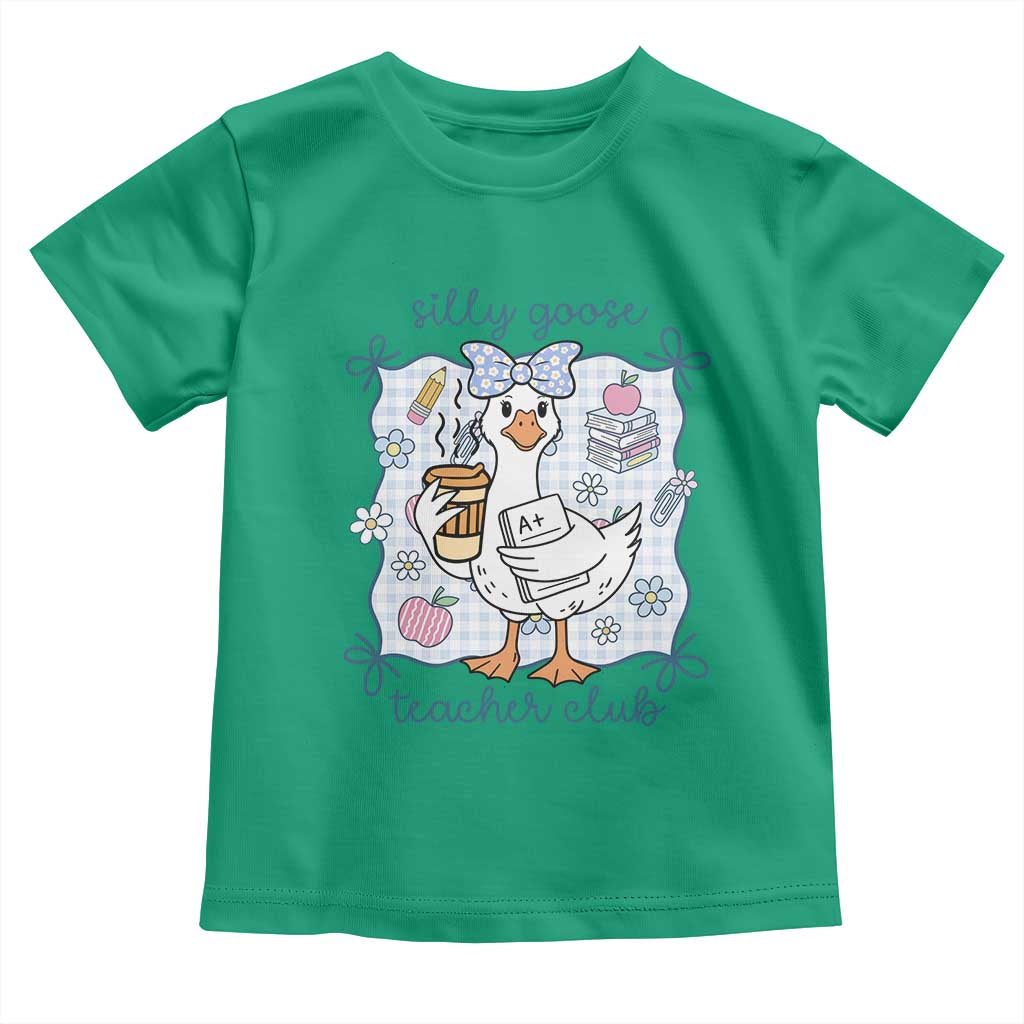 Silly Goose Teacher Club Toddler T Shirt Funny Back to School First Day