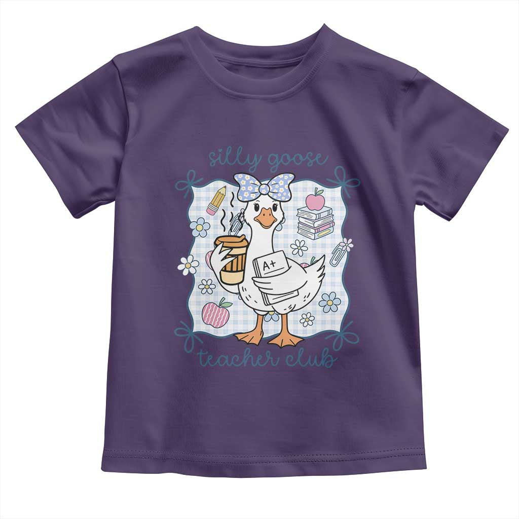 Silly Goose Teacher Club Toddler T Shirt Funny Back to School First Day