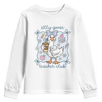 Silly Goose Teacher Club Youth Sweatshirt Funny Back to School First Day
