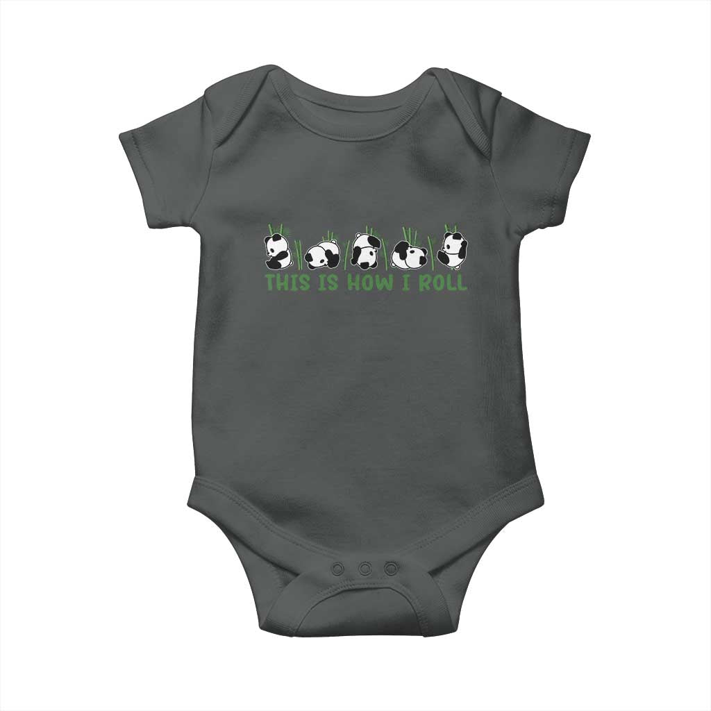 This Is How I Roll Baby Onesie Cute Bear Panda Lover - Wonder Print Shop