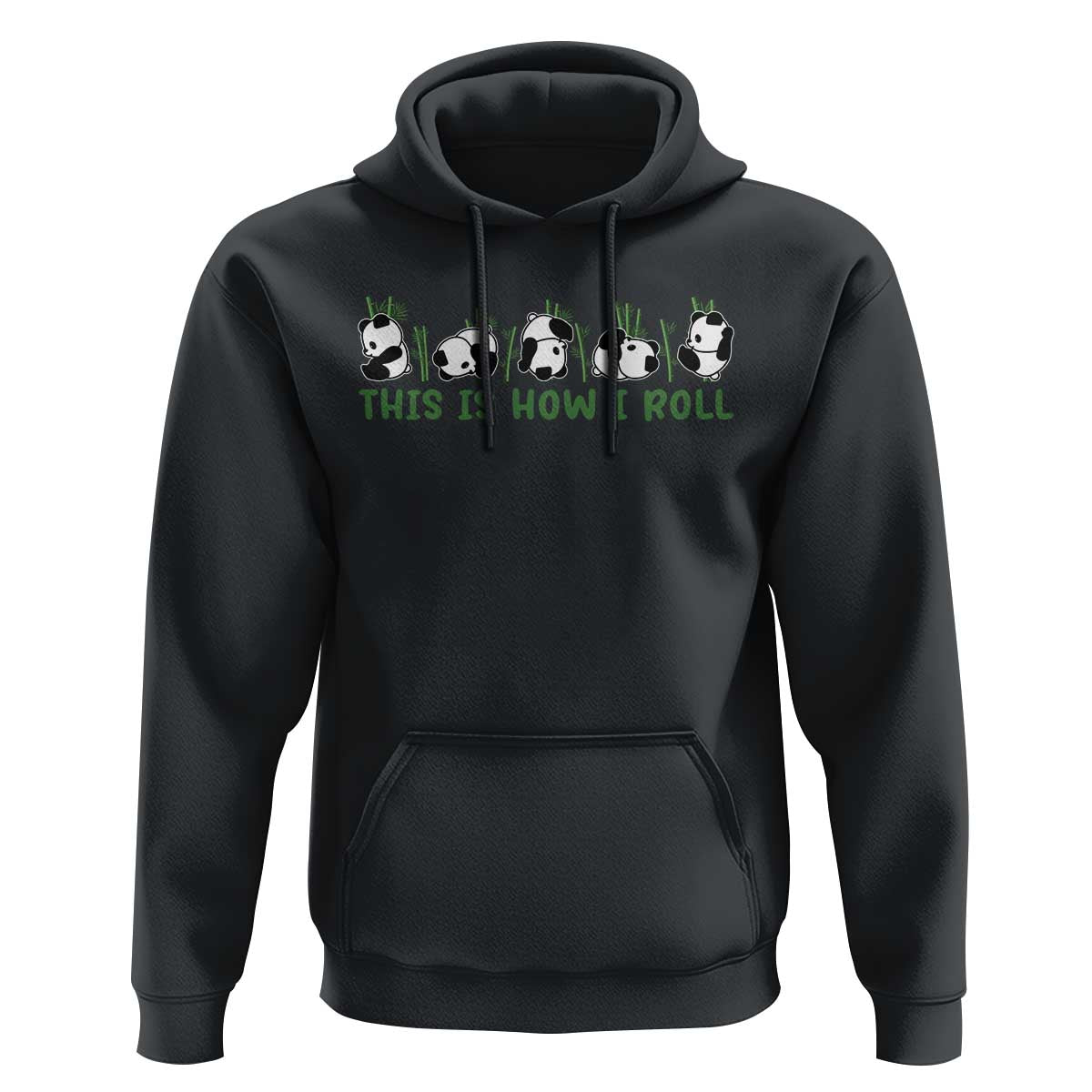 This Is How I Roll Hoodie Cute Bear Panda Lover - Wonder Print Shop