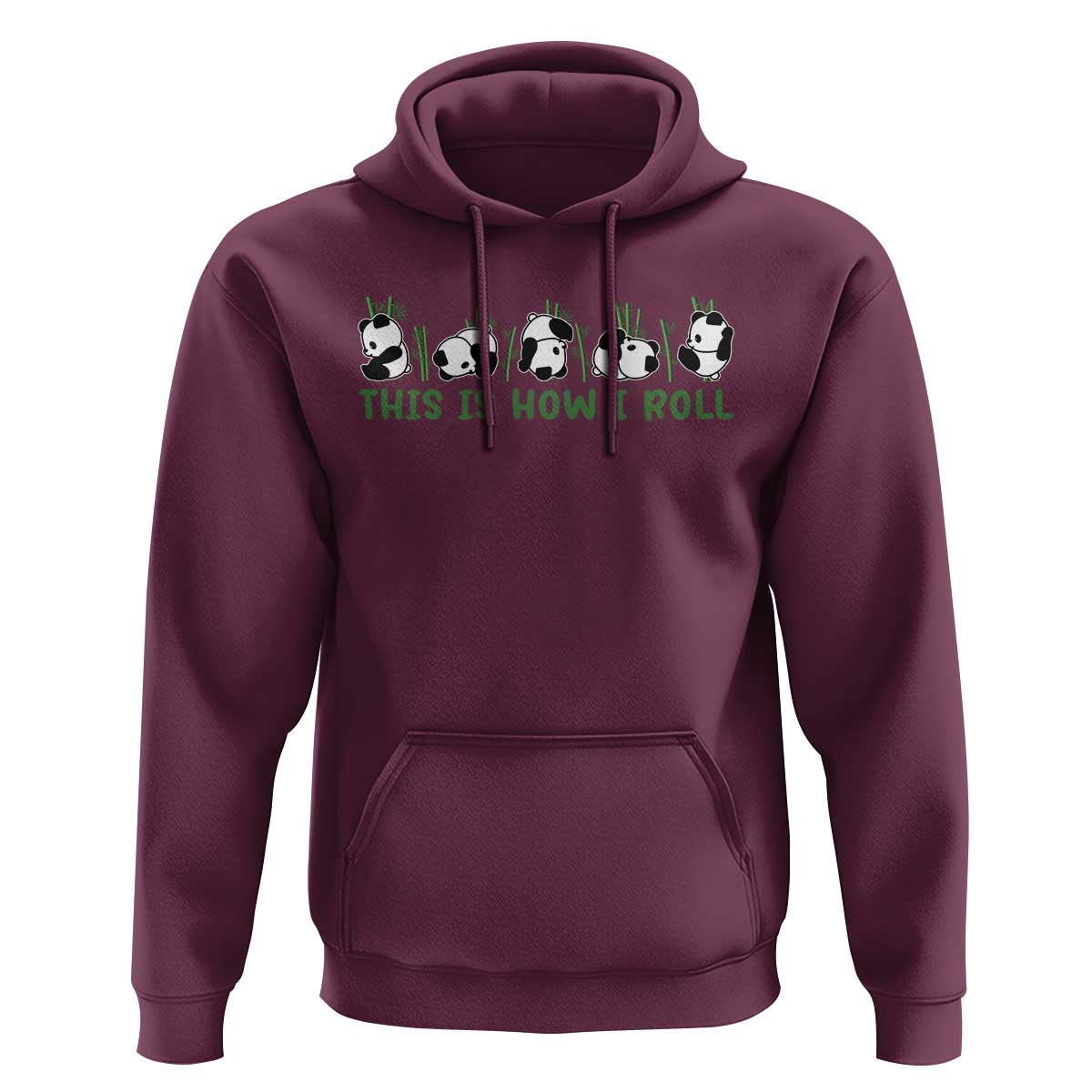 This Is How I Roll Hoodie Cute Bear Panda Lover - Wonder Print Shop