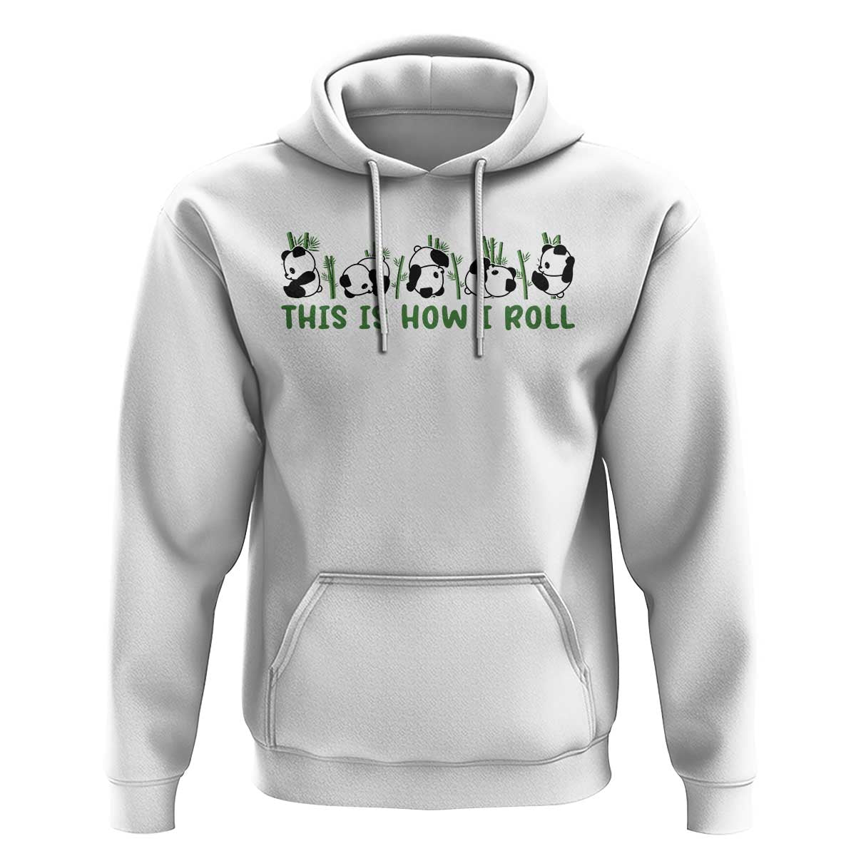 This Is How I Roll Hoodie Cute Bear Panda Lover - Wonder Print Shop