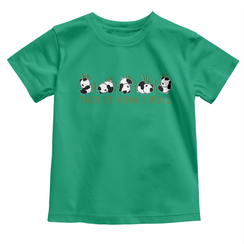 This Is How I Roll Toddler T Shirt Cute Bear Panda Lover - Wonder Print Shop