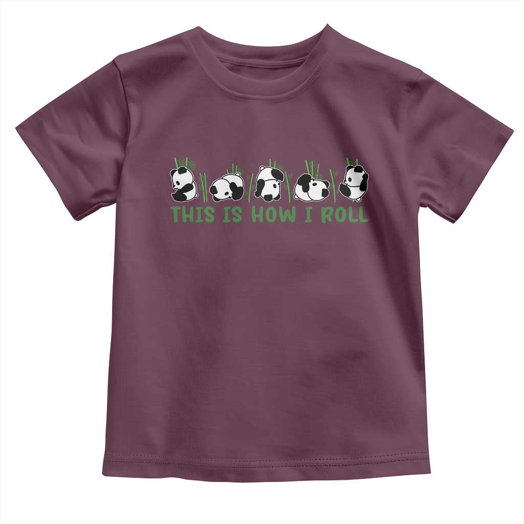 This Is How I Roll Toddler T Shirt Cute Bear Panda Lover - Wonder Print Shop