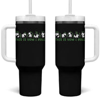 This Is How I Roll Tumbler With Handle Cute Bear Panda Lover - Wonder Print Shop