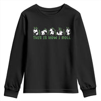 This Is How I Roll Youth Sweatshirt Cute Bear Panda Lover - Wonder Print Shop