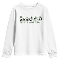 This Is How I Roll Youth Sweatshirt Cute Bear Panda Lover - Wonder Print Shop