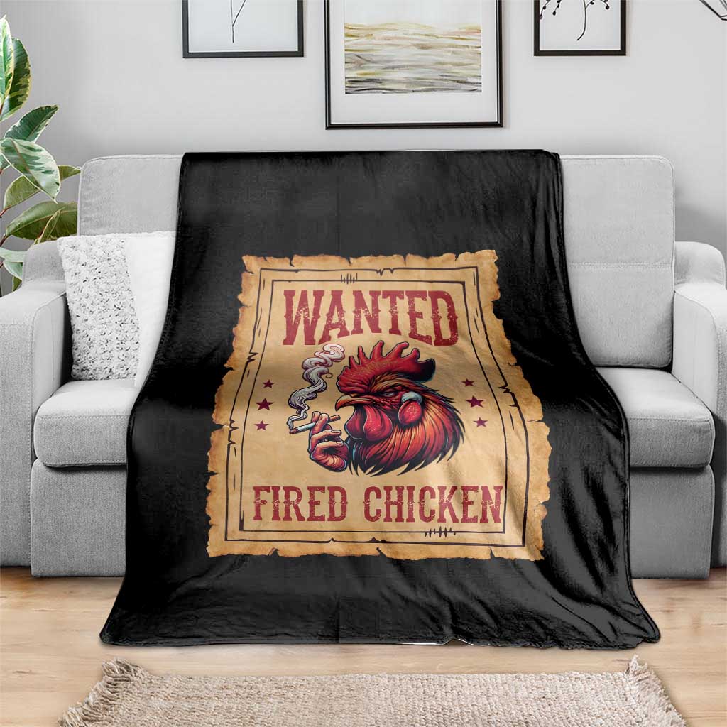 Funny Weed Lover Cannabis 420 Throw Blanket Fried Chicken - Wonder Print Shop