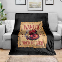 Funny Weed Lover Cannabis 420 Throw Blanket Fried Chicken - Wonder Print Shop