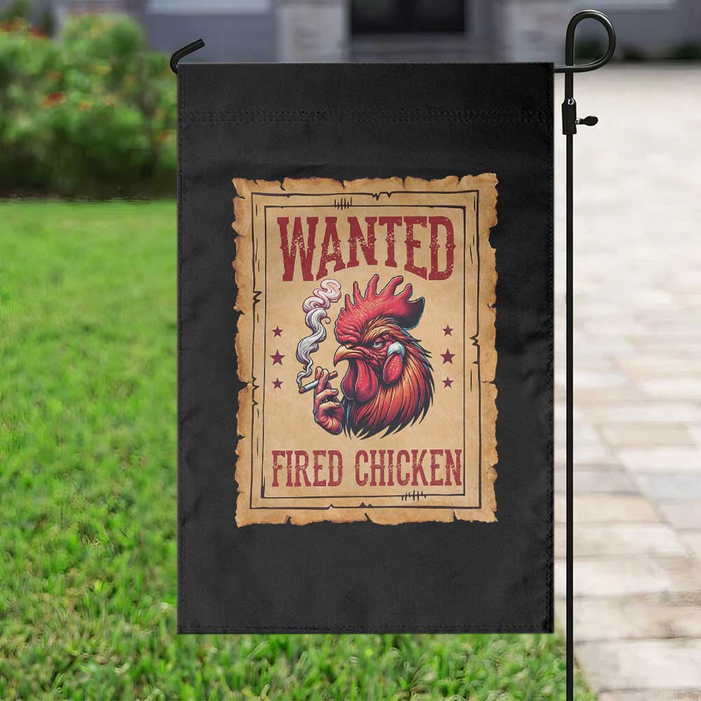 Funny Weed Lover Cannabis 420 Garden Flag Fried Chicken - Wonder Print Shop