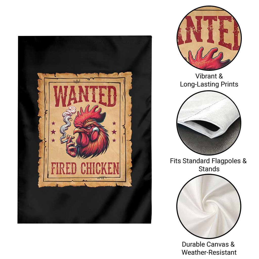 Funny Weed Lover Cannabis 420 Garden Flag Fried Chicken - Wonder Print Shop