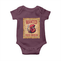Funny Weed Lover Cannabis 420 Baby Onesie Fried Chicken - Wonder Print Shop