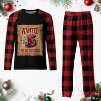 Funny Weed Lover Cannabis 420 Plaid Pajama Set Fried Chicken - Wonder Print Shop