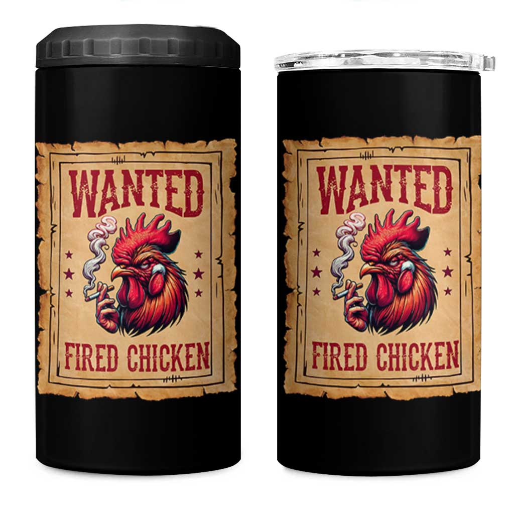 Funny Weed Lover Cannabis 420 4 in 1 Can Cooler Tumbler Fried Chicken - Wonder Print Shop