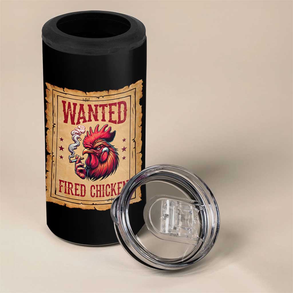 Funny Weed Lover Cannabis 420 4 in 1 Can Cooler Tumbler Fried Chicken - Wonder Print Shop