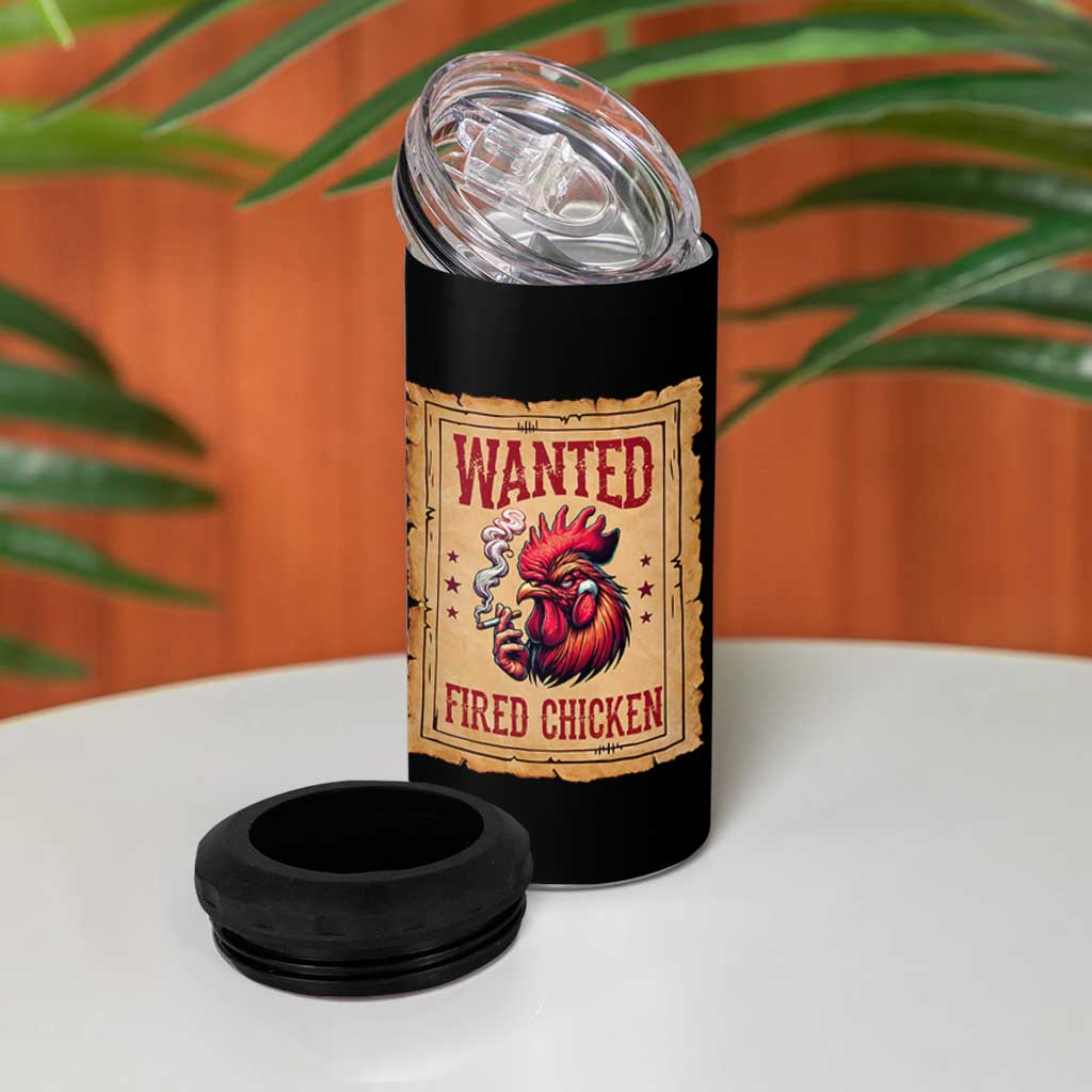 Funny Weed Lover Cannabis 420 4 in 1 Can Cooler Tumbler Fried Chicken - Wonder Print Shop
