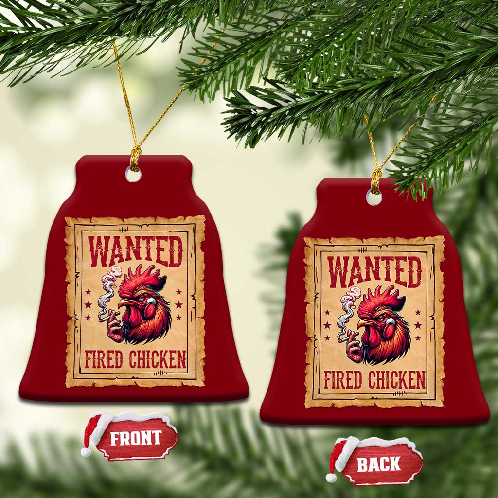 Funny Weed Lover Cannabis 420 Ceramic Ornament Fried Chicken - Wonder Print Shop