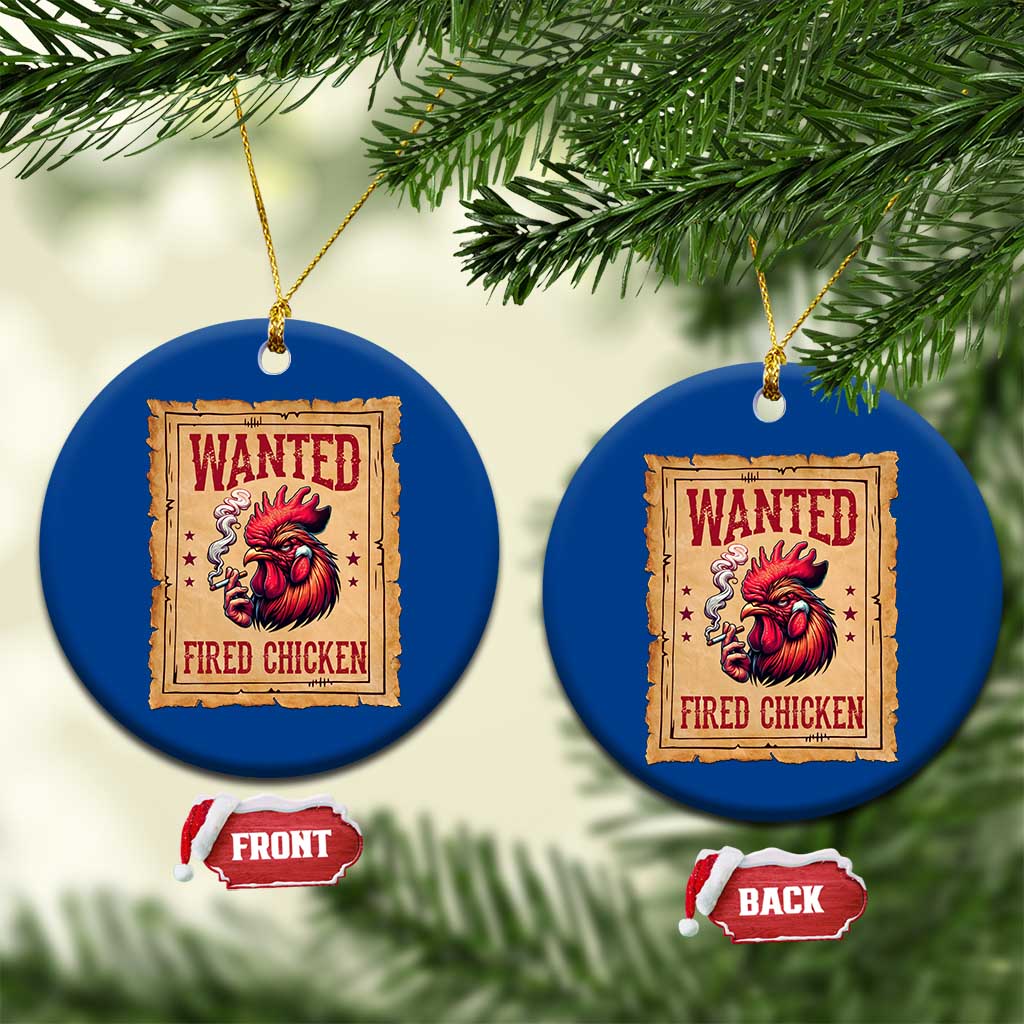 Funny Weed Lover Cannabis 420 Ceramic Ornament Fried Chicken - Wonder Print Shop