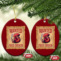 Funny Weed Lover Cannabis 420 Ceramic Ornament Fried Chicken - Wonder Print Shop