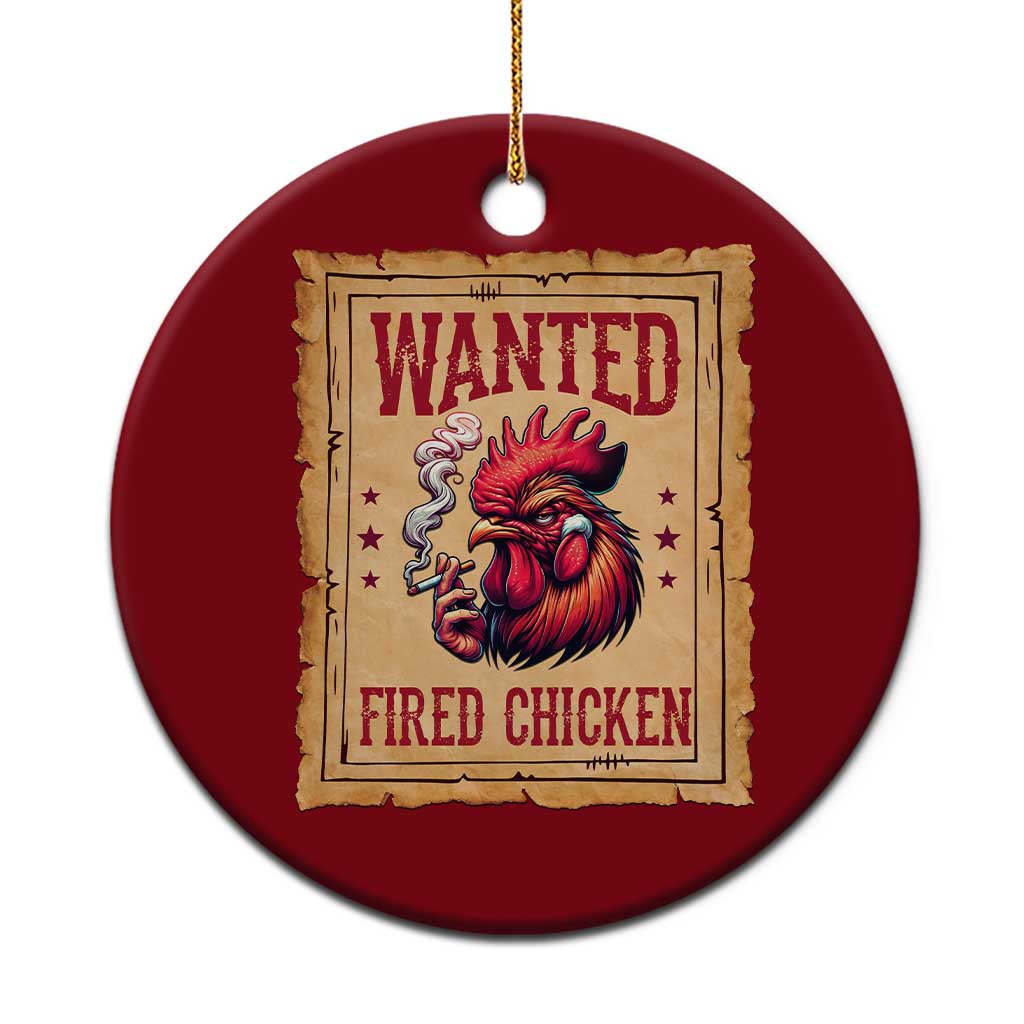 Funny Weed Lover Cannabis 420 Ceramic Ornament Fried Chicken - Wonder Print Shop
