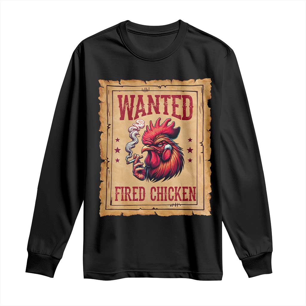 Funny Weed Lover Cannabis 420 Long Sleeve Shirt Fried Chicken - Wonder Print Shop