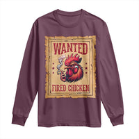 Funny Weed Lover Cannabis 420 Long Sleeve Shirt Fried Chicken - Wonder Print Shop