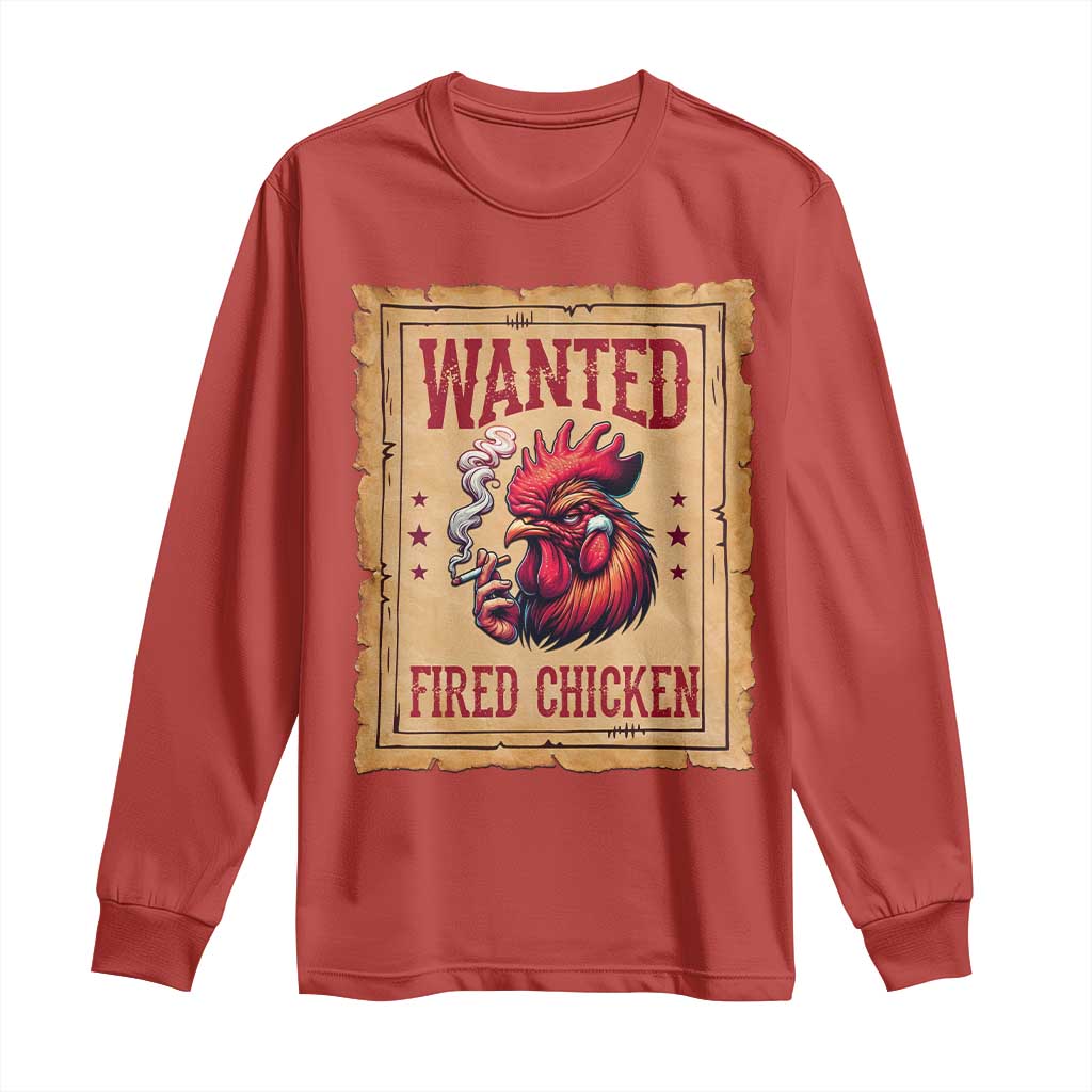 Funny Weed Lover Cannabis 420 Long Sleeve Shirt Fried Chicken - Wonder Print Shop