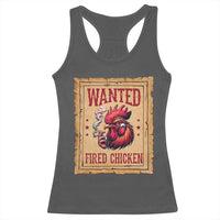 Funny Weed Lover Cannabis 420 Racerback Tank Top Fried Chicken - Wonder Print Shop