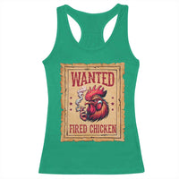 Funny Weed Lover Cannabis 420 Racerback Tank Top Fried Chicken - Wonder Print Shop