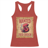 Funny Weed Lover Cannabis 420 Racerback Tank Top Fried Chicken - Wonder Print Shop