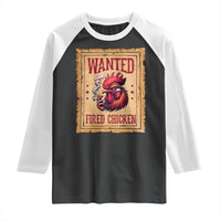 Funny Weed Lover Cannabis 420 Raglan Shirt Fried Chicken - Wonder Print Shop
