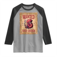 Funny Weed Lover Cannabis 420 Raglan Shirt Fried Chicken - Wonder Print Shop