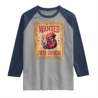 Funny Weed Lover Cannabis 420 Raglan Shirt Fried Chicken - Wonder Print Shop