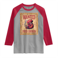 Funny Weed Lover Cannabis 420 Raglan Shirt Fried Chicken - Wonder Print Shop