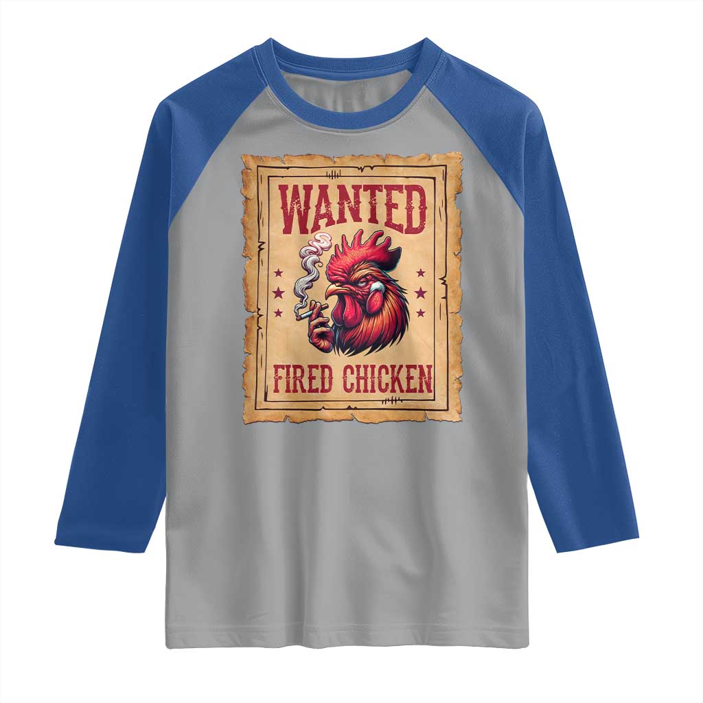 Funny Weed Lover Cannabis 420 Raglan Shirt Fried Chicken - Wonder Print Shop