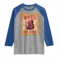 Funny Weed Lover Cannabis 420 Raglan Shirt Fried Chicken - Wonder Print Shop