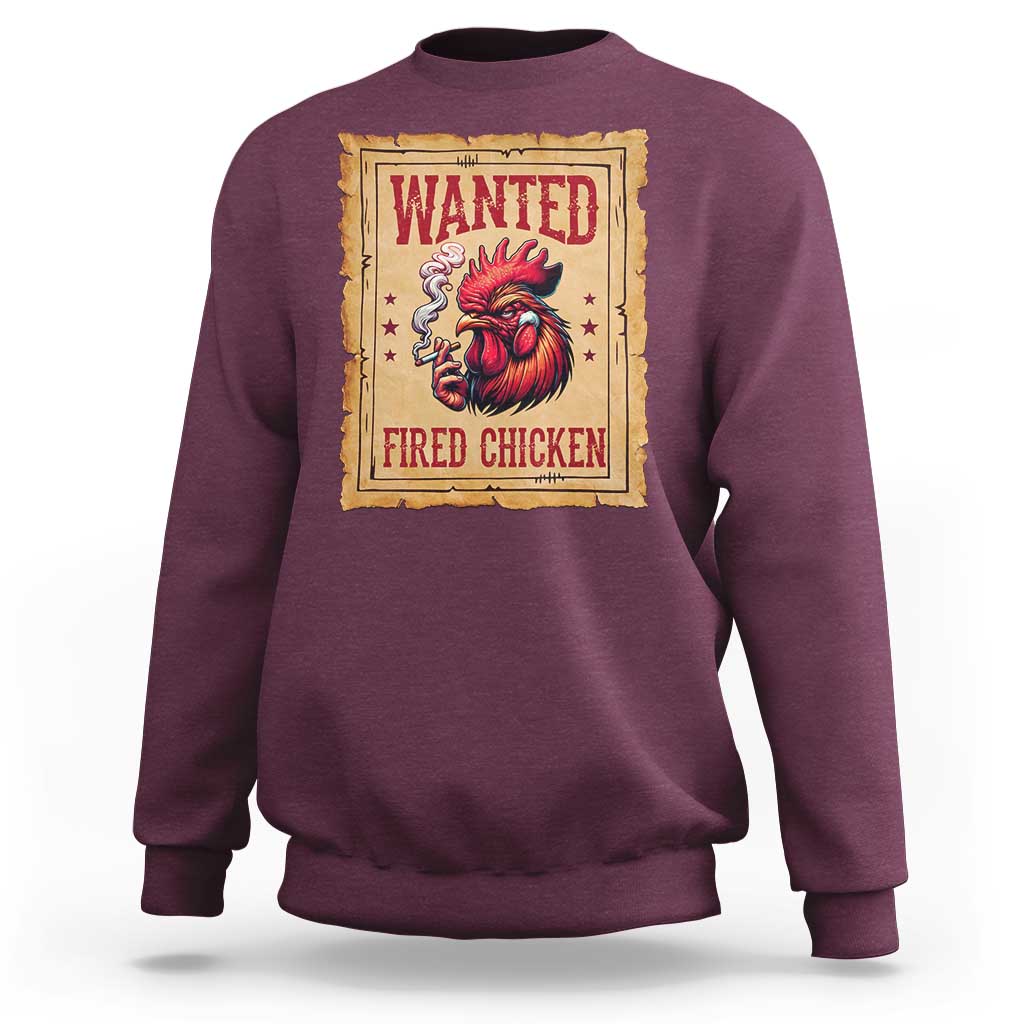Funny Weed Lover Cannabis 420 Sweatshirt Fried Chicken - Wonder Print Shop