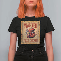 Funny Weed Lover Cannabis 420 T Shirt For Women Fried Chicken - Wonder Print Shop