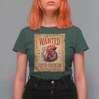 Funny Weed Lover Cannabis 420 T Shirt For Women Fried Chicken - Wonder Print Shop
